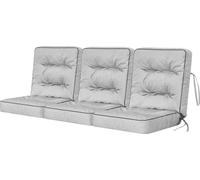 HOBBYGARDEN Coussin de balançoire Venus Coussin de banc Garden Coussin de balançoire Coussins de banc Coussin balançoire hollywoodienne Balançoire Banc Cendres 180 cm