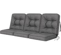 HOBBYGARDEN Coussin de balançoire Venus Coussin de banc Garden Coussins de balançoire Coussins de balançoire Hollywood Balançoire Banc Gris foncé 180 cm