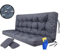 Hobbygarden Coussin de banc Coussin de sol pour banc de jardin Coussin de balançoire Coussin pour balançoire hollywoodienne Outdoor / Indoor - Pola - 140 cm - Bleu marine