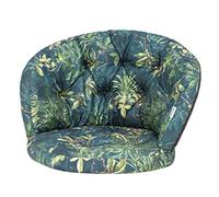 HOBBYGARDEN Coussin de chaise pour fauteuil en rotin, coussin de banc, balançoire, coussin de jardin, coussin de chaise longue, coussin de repos, 60 x 50 cm, herbe verte