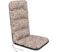 Hobbygarden Coussin de chaise pour meubles de jardin Coussin pour meubles de jardin - Basia - 123 x 48 x 7 cm - Beige Coffee