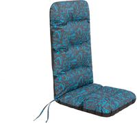 Hobbygarden Coussin de chaise pour meubles de jardin Coussin pour meubles de jardin - Basia - 123 x 48 x 7 cm - Bleu Coffee