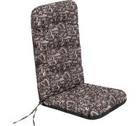 Hobbygarden Coussin de chaise pour meubles de jardin Coussin pour meubles de jardin - Basia - 123 x 48 x 7 cm - Braun Coffee