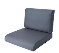 HOBBYGARDEN Coussin d'extérieur 50 x 50 cm - Bleu marine - Coussin d'assise pour meubles de balcon, balancelle et meubles de salon d'extérieur - Modèle NEL pour jardin et terrasse