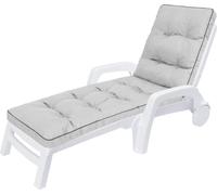 Hobbygarden coussins de fauteuil de jardin Coussin de fauteuil de jardin - Coussin de fauteuil de jardin Hugo 201 x 55 x 8 cm, cendré