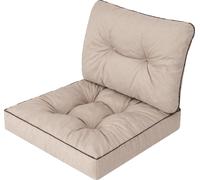 Hobbygarden Coussins de jardin sur Rataanmöbel Rataan Coussin de jardin Coussins de décoration - Emma Tech - 70 x 70 cm - Beige