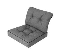 HOBBYGARDEN Jardin - Salon de Jardin Exterieur - Galette de Chaise - Fauteuil Rotin - Coussin Chaise