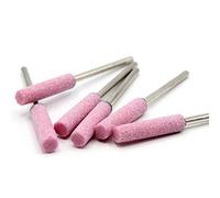 HobbyPower24 Lot de 6 pierres à aiguiser Ø 5 mm en céramique alumine de grain moyen pour Dremel, Proxxon