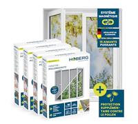 Hoberg Pare-pollen de fenêtre avec protection contre le pollen - 150 x 130 cm - set de 4 pièces