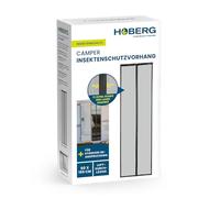 Hoberg Rideau anti-insectes pour caravane 60 x 195 cm | Porte moustiquaire avec bandes magnétiques XXL | Porte moustiquaire pour caravane | Moustiquaire magnétique | Fermeture automatique