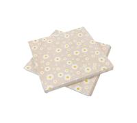HOBI Serviettes - Marguerite - Lot de 20