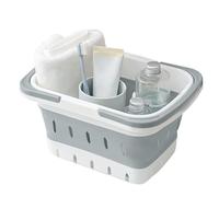 Hobngmuc De Douche | De Douche Pliable avec Poignée | Organisateur De Produits De Toilette Portable pour Bébé Dortoir Gym Camping Université Appartement Maison,Caravane Maison Dortoir Camping