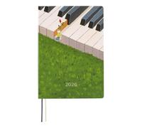 ほぼ日 Hobonichi Techo HON A5 2026 - Hiroko Kubota: Waiting on the Chord (en anglais, planificateur de démarrage de janvier)