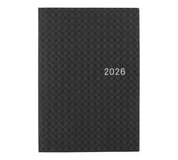 Hobonichi Techo HON A6 2026 - Paper Series : Vichy noir (anglais, planificateur de démarrage de janvier)