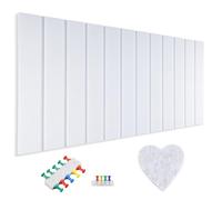 hocadon Tableau d'Affichage en Liège Feutre Mural Panneau Mural Decoratif | 120x80cm Tableau en Liège Moderne pour Notes, Photos, Publicité, avec 40 Punaises