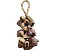Hochet de graines, hochet de graines Naturelles fabriqué à la Main, Carillon à Vent, Charme Sac, Instrument Africain Mixte et décor Naturel