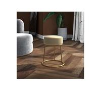 Hocker rond fluweel donkergrijs340256