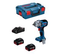 Bosch Visseuse à chocs sans fil GDS 18V-450 HC – 2 batteries GBA 18V 5,0 Ah – L-BOXX