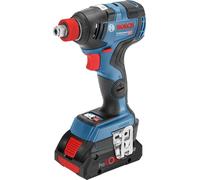 Bosch Professional 06019G4200 Perceuse-visseuse à chocs sans fil GDX 18 V-200 C (2 batteries 5 Ah) 18 V, module Connectivity en L-BOXX) C, 2 x 5,0 Ah, CoMo, 90 W, 18 V Bleu 06019G4200 Bleu