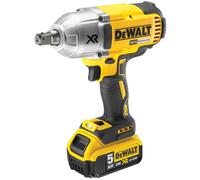 DeWALT - Boulonneuse à choc sans fil 18V avec 2 batteries XR 5 Ah, 950 Nm DCF899P2