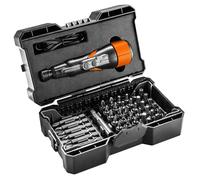 Neo Tools Tournevis sans fil 3,6 V Li-ion micro USB 280 tr/min + embouts courts/longs et adaptateur