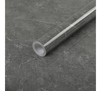 Hode Papier Adhesif pour Meuble Marbre Gris 60x300cm, Papier Peint Vinyle Adhesif Rouleau Film Revetement Autocollant Cuisine, Stickers Meuble decoratif Salle de bain Tables