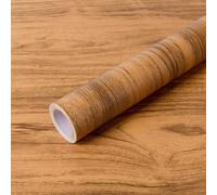 Hode Rouleau Film Papier Adhesif pour Meuble Bois Cuisine, Vinyle Papier Peint Adhesif Autocollant Effet Bois, Revetement Plan de Travail Cuisine 60×600cm