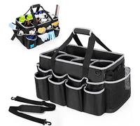 HODRANT Panier de Ménage Portable Extra-Large (Noir avec Bordure Grise)
