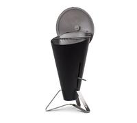 höfats - CONE barbecue à charbon de bois et brasero avec couvercle - réglage continu de la chaleur - barbecue design en acier inox - noir