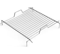 höfats Grille pour panier à feu CUBE Acier inoxydable Hauteur réglable 41x41x10 cm
