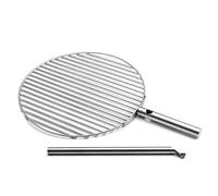 höfats - Grille Triple 45 - transforme Le Foyer Triple en Gril - réglable en Hauteur et orientable - Acier Inoxydable - Ronde - Accessoires pour Foyer Cube