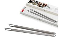 höfats - Pince à Barbecue 100% acier inox - fonction de lève-grille et découpes pour accrocher - Pince à viande et à cuire stable pour barbecue et cuisine - lavable au lave-vaisselle - 40 cm de long
