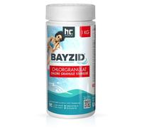 Granulés de Chlore Choc Stabilisé Bayzid® - Sceau de 1 KG pour Entretien de Piscine