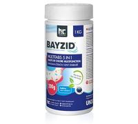 Höfer Chemie 1 x 1 kg Galets de Chlore (200 g) Multifonction 5 en 1 | Chlore Multifonction 5 en 1 : Désinfection, pH Régulé, Anti-Algues, Anti-Calcaire, Floculant - Fabriqué en Europe