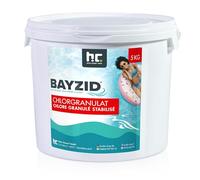 Granulés de Chlore Choc Stabilisé BAYZID® en Seau de 5 KG pour Piscines