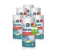 Höfer Chemie 12 x 1 kg Pastilles de Chlore pour Piscine 20 g | Hautement Efficaces, Rapidement Solubles avec une Teneur en Chlore Actif de 56%, pH Neutre, sans Calcaire, Désinfection