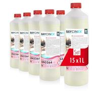 Höfer Chemie 15 x 1 L Nettoyant de Base pour Piscine et Bassin | Nettoyant Acide contre les Dépôts dans les Bassins - Élimine Calcaire et Dépôts Tenaces - Idéal Remise en Service