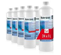 Höfer Chemie 24 x 1 L BAYZID® Algicide Anti Algue pour Piscine - Anti-Algues Non Moussant - Double Action Curative et Préventive