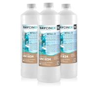 Höfer Chemie 3 x 1L BAYCINEX® Séquestrant Métaux Anti-Métaux - Élimine Fer, Cuivre, Argent, Calcium et Calcaire