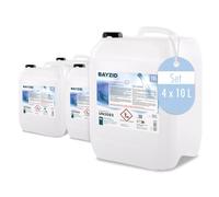 Höfer Chemie 4 x 10 L (40 Litres) Algicide Anti Algue pour Piscine | Effet Rapide contre les Algues - Non Moussant - Prévention et Traitement des Algues - Fabriqué en Europe
