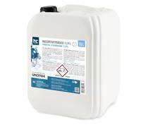 Höfer Chemie 4 x 10 L Peroxyde d'Hydrogène 11,9% - Eau Oxygénée Technique | Bidon de (4 x 10 L) Stabilisé avec Bouchon de Sécurité - Nettoie et Désinfecte - Multiusage Maison et Piscine