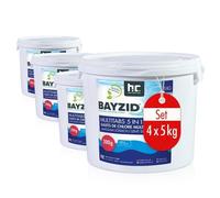 4x 5 kg BAYZID® Multitabs 200g 5in1 für Pools