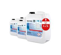 Höfer Chemie 4 x 5 L (20 litres) BAYZID® Algicide Anti Algue pour Piscine - Anti-Algues Non Moussant à Double Action Curative et Préventive - Efficace Contre Bactéries et Champignons