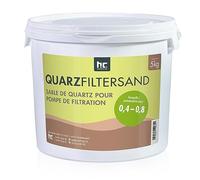 Höfer Chemie 5 kg Sable de Quartz Premium pour Filtre de Piscine 0,4-0,8 mm - Idéal pour Filtration d'eau Potable, Fabriqué en Allemagne