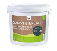 Höfer Chemie 5 kg Sable de Quartz Premium pour Filtre de Piscine 0,71-1,25 mm - Idéal pour Filtration d'eau Potable, Fabriqué en Allemagne