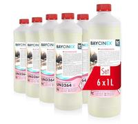 Höfer Chemie 6 x 1 L Nettoyant de Base pour Piscine et Bassin | Nettoyant Acide contre les Dépôts dans les Bassins - Élimine Calcaire et Dépôts Tenaces - Idéal Remise en Service