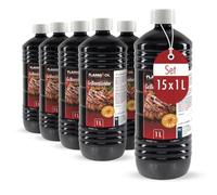 Höfer Chemie Allume-Feu Liquide pour Barbecue 15 x 1 L - Paraffine Inodore