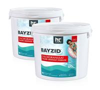 Höfer Chemie Chlore Choc Granulés Stabilisé 2 x 5 kg pour Piscine - Hautement Efficace, Rapidement solubles