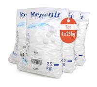 Höfer Chemie Sel en Pastilles 4 x 25 kg - pour Adoucisseur d'eau | Pastilles de Sel Raffiné pour Adoucisseurs d’Eau et Électrolyse - Haute Pureté, Dissolution Rapide, Anti-Calcaire