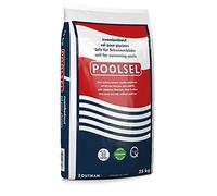 Höfer Chemie Sel Marin pour Piscine 1 x 25 kg - Haute Pureté | Sel de Haute Pureté pour Électrolyse - Cristaux 1 - 2 mm Très Solubles - Traitement de l’Eau de Piscine sans Agents Nocifs